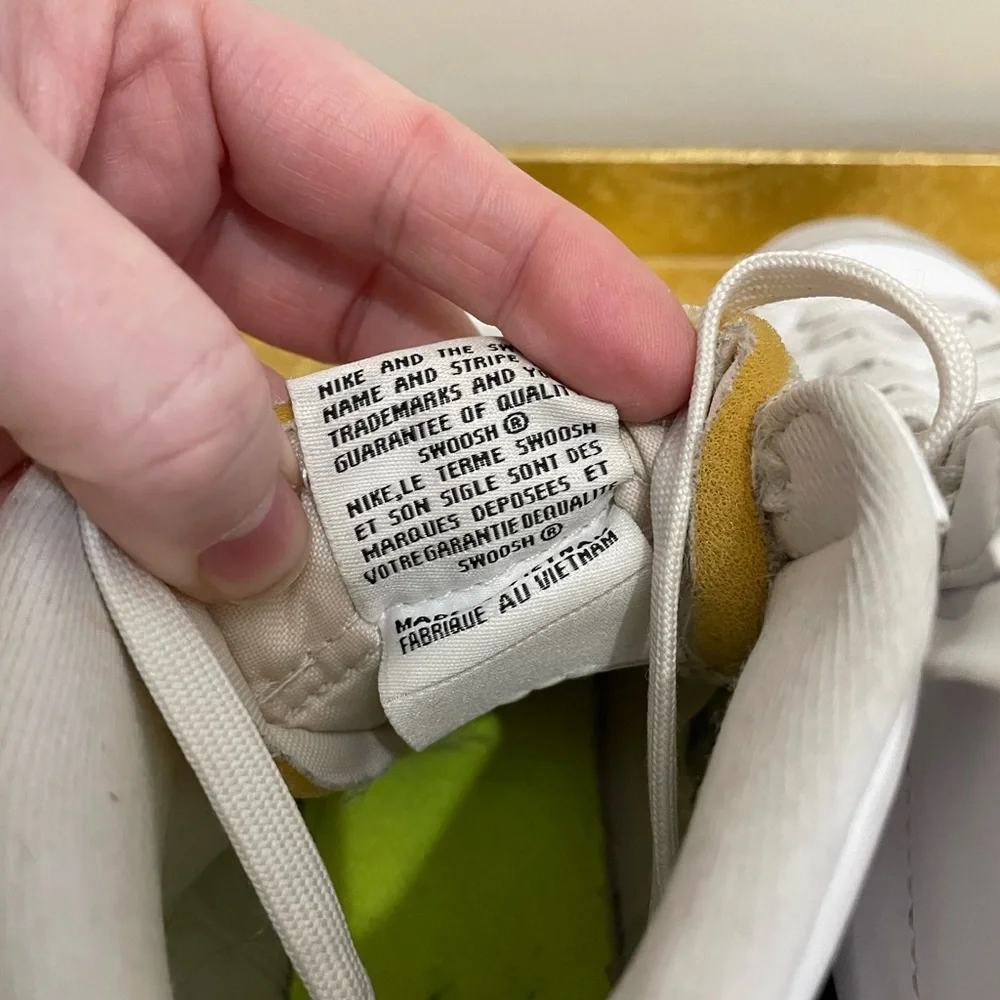 Nike White and Black High-Top Sneakers